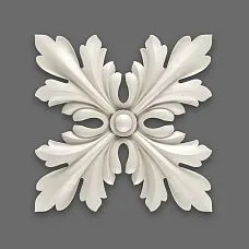 Полиуретановая розетка для классического интерьера – декоративная лепнина на стенах и потолочных зонах