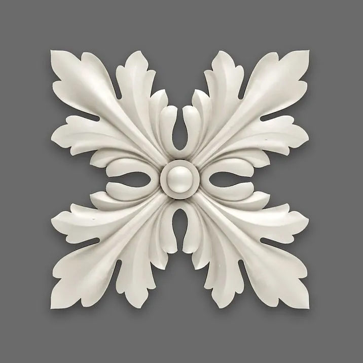 Полиуретановая розетка для классического интерьера – декоративная лепнина на стенах и потолочных зонах