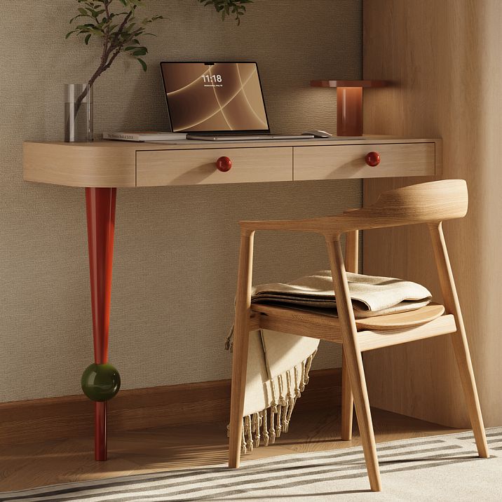 Ручка мебельная шарообразная ORB HL-002M, массив в двух цветах на фасаде тумбы в интерьере