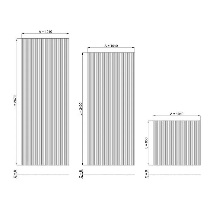 реечная панель pan-001 декоративная панель из реек для кухни и мебельных фасадов