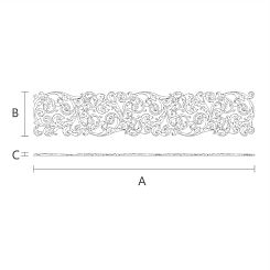 Резная накладка N-355L