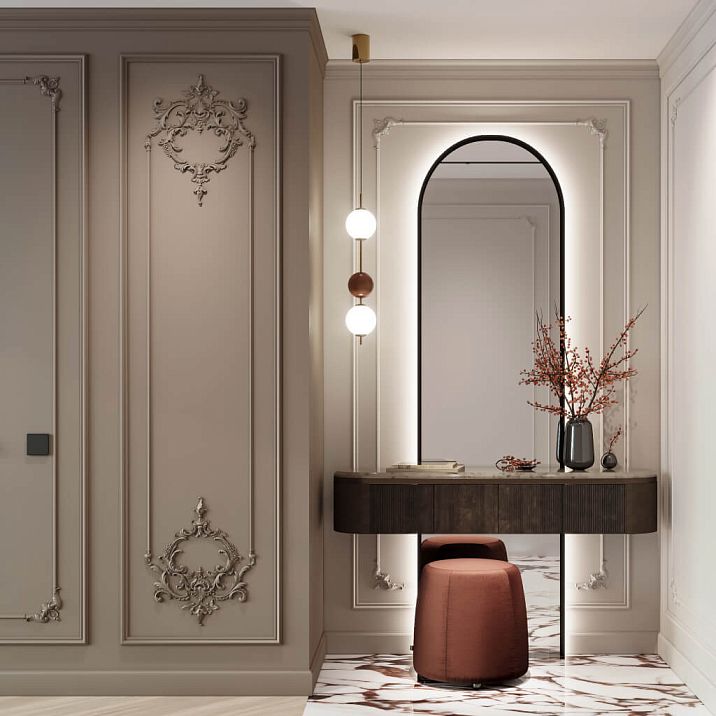 Лепной декор CPU-7-1 из полиуретана для интерьерной рамки