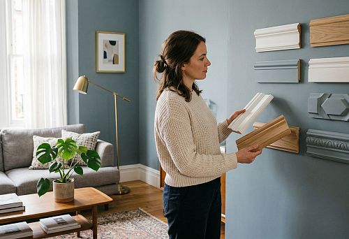 Молдинг для гостиной: как выбрать декоративный профиль для стен