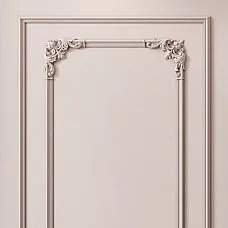 Полиуретановый комплект CPU-1-5 с углами для создания декоративных рам на стенах гостиных, спален и холлов в дворцовом стиле