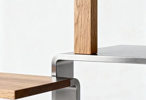 Опора Базис Мебельщик из металла и дерева для современной мебели