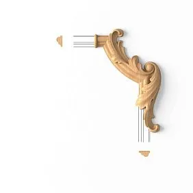 Декоративный элемент угловой MLD-4U-2R