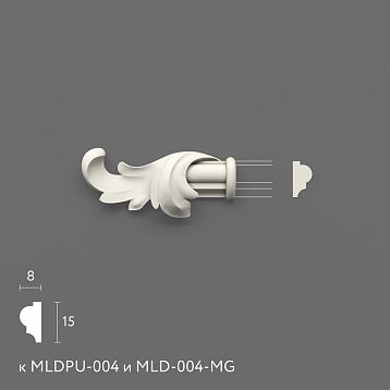 Лепнина из полиуретана NPU-402.1L