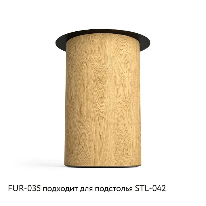 Монтажная пластина FUR-035. вид на каркасе стола