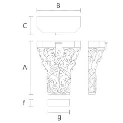 Резная капитель KL-053