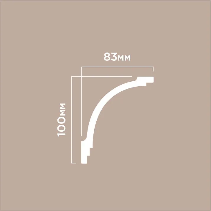 Карниз A130V1 ПОЛИСТИРОЛ HI WOOD 1 чертеж