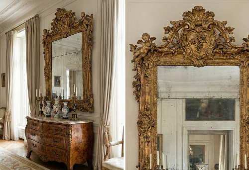 Зеркала с декоративным обрамлением: роскошь в интерьере