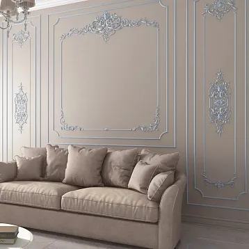 Молдинг из полиуретана MLDPU-001-диаметр и сечение, вид профиля