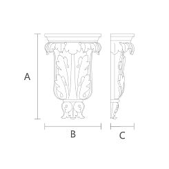 Резной кронштейн KR-028