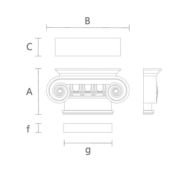 Капитель KL-060 в Мебельном Дизайне чертеж