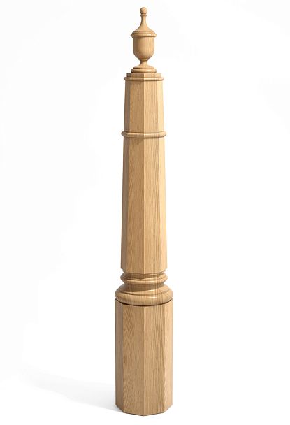 Виды деревянных столбов для лестниц