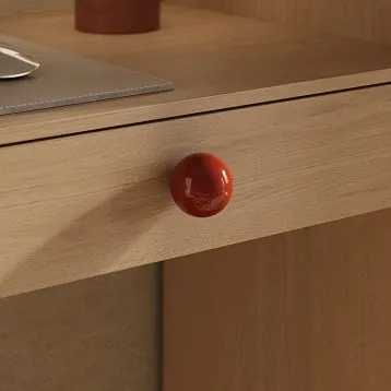 Ручка мебельная ORB HL-002M из дуба или бука, шарообразная форма, подходит для комодов, шкафов и кухонных фасадов