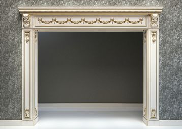 Резная накладка N-353 интерьерное фото с использованием накладки
