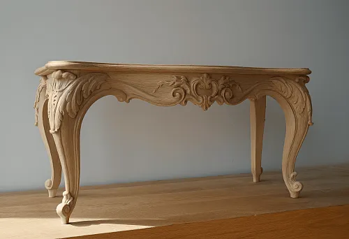 Резное подстолье: искусство деревянной резьбы