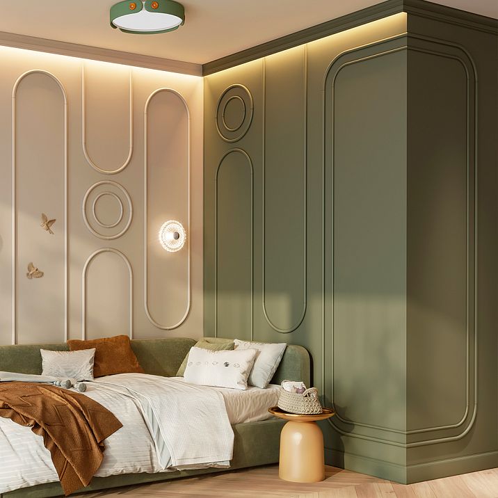 Полиуретановый комплект CPU-3-3 в стиле джапанди — готовое решение для акцентной стены с угловыми накладками и обрамляющими профилями