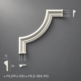 Лепнина из полиуретана MLDPU-003U