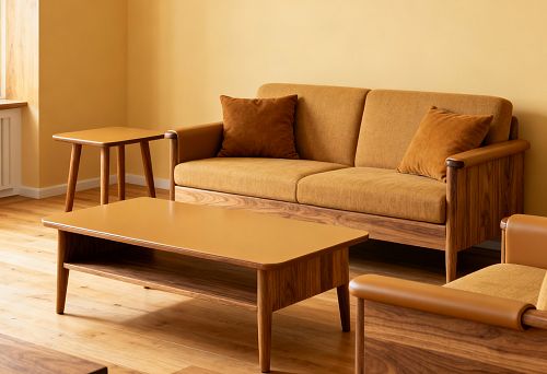 Мебель с полиуретановыми деталями в минималистичном дизайне.