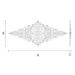 Резная накладка N-321
