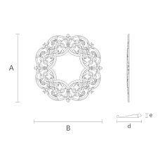 Элегантная Деревянная Рама RM-043 чертеж