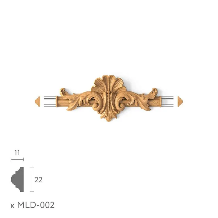 Детализация резьбы декоративного элемента N-434.1 STAVROS