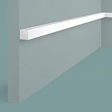 Молдинг настенный полистирол ударопрочный D15V1 Hi Wood квадратное сечение 15 на 15 мм