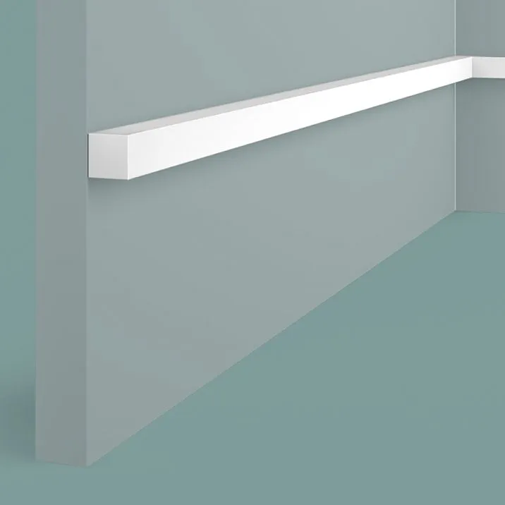 Молдинг настенный полистирол ударопрочный D15V1 Hi Wood квадратное сечение 15 на 15 мм