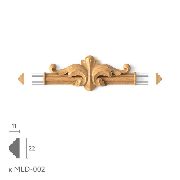 Декоративный элемент соединительный N-400.1 из дерева