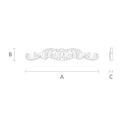 Резная накладка N-123