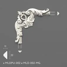 Лепнина из полиуретана MLDPU-2U-1.1. Декор для молдингов. Изображение 6994192cc9583