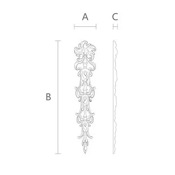 Деревянный декор N-501. Декоративные накладки. Изображение 69ba5d3b4c6f6