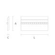 Элегантный деревянный плинтус PLT-001-006 чертеж