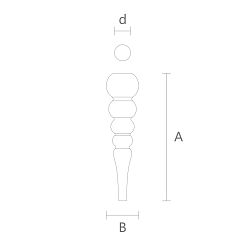Точеная мебельная ножка MN-127