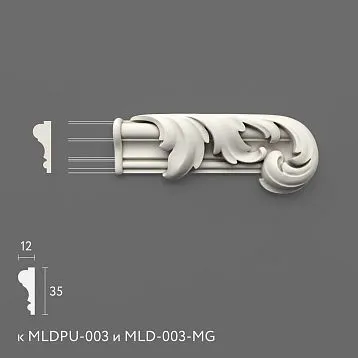 Лепнина из полиуретана NPU-435.1R