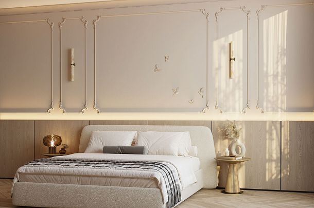 Идея декорирования стеновых панелей INTPU-011