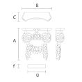 Чертеж резная капитель КЛ-058 из массива дерева