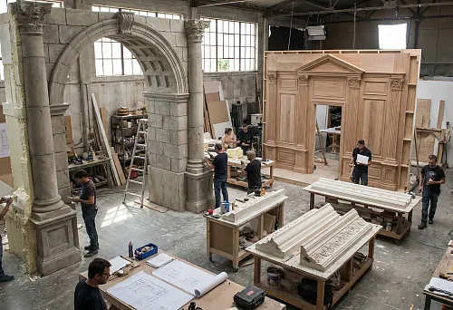 Декорации для фильмов: производство архитектурных элементов для съемок