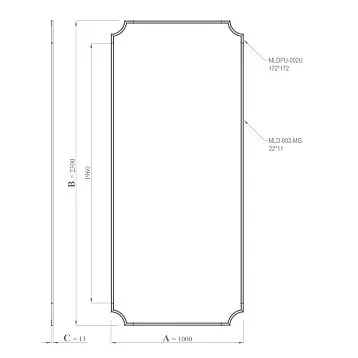 Комплект лепного декора CPU-2-5, декоративная настенная рамка из полиуретана