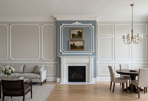 Зонирование стен молдингами из полиуретана: как разделить комнату лепным декором