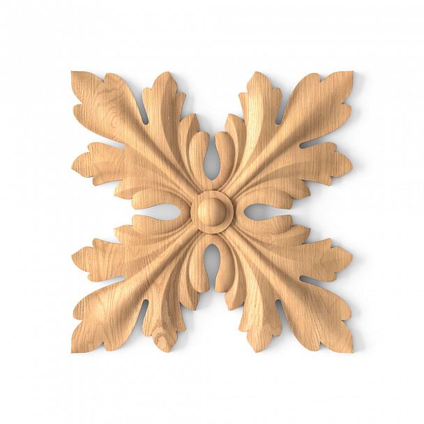 Декоративная розетка R-053 — декор с «воздушным» орнаментом в виде акантовых листьев  Красивый, благородный элемент идеально подходит для украшения гостиных, кабинетов, спален и библиотек