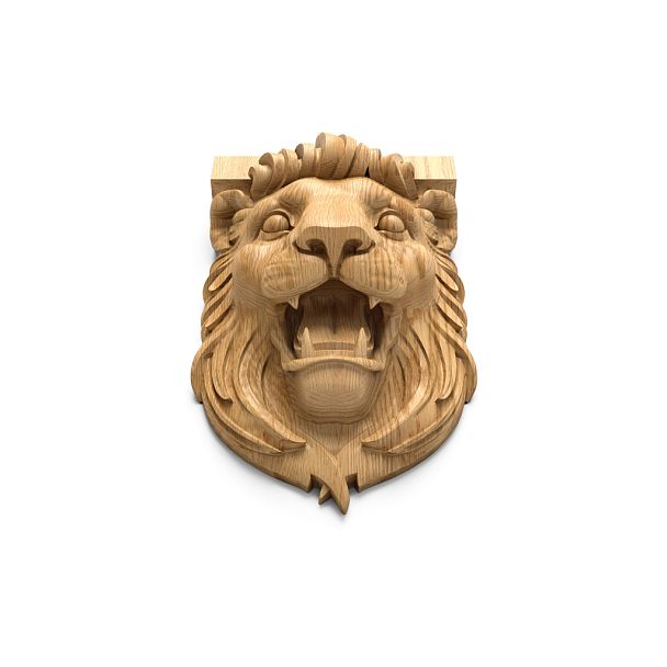 Декоративный элемент мебели KR-069 в виде головы льва