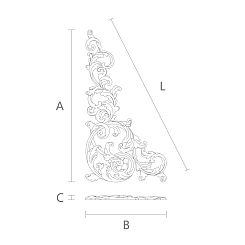 Резная накладка N-441L