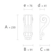 Резной кронштейн из полиуретана KRPU-027, барельеф на стену или мебель заказать