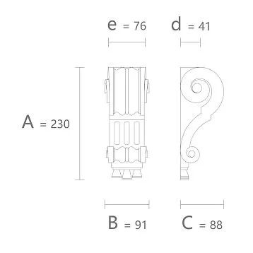 Купить барельеф на стену из полиуретана от производителя Stavros, заказать и купить накладку