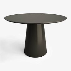 Стол Camelot 002-015 в темной отделке — круглый деревянный стол с центральной опорой