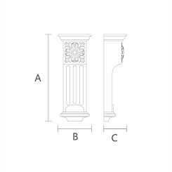 Резной кронштейн KR-025