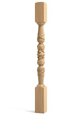Столб деревянный для лестницы L-077 - подробнее